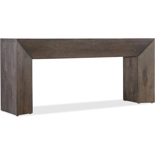 Wade Chunky Console Table by Hooker Furniture in dark wood. Made from unique in a unique style.