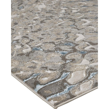 Azure Rug - 3403F by Feizy in blue, silver, gray. Made from polyester, polypropylene in a unique style.