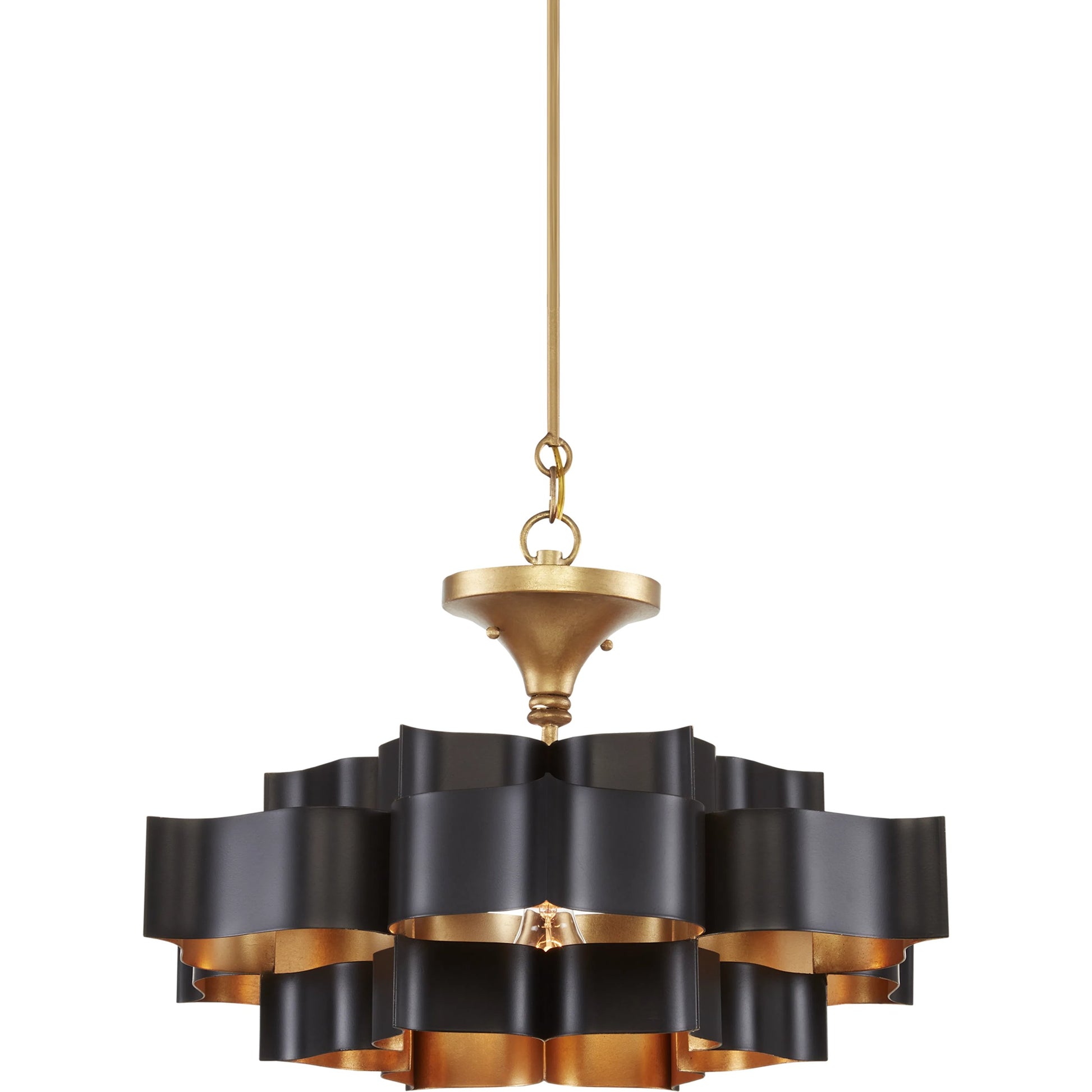Grand Lotus Chandelier by Currey and Company. Made from unique in a modern style.