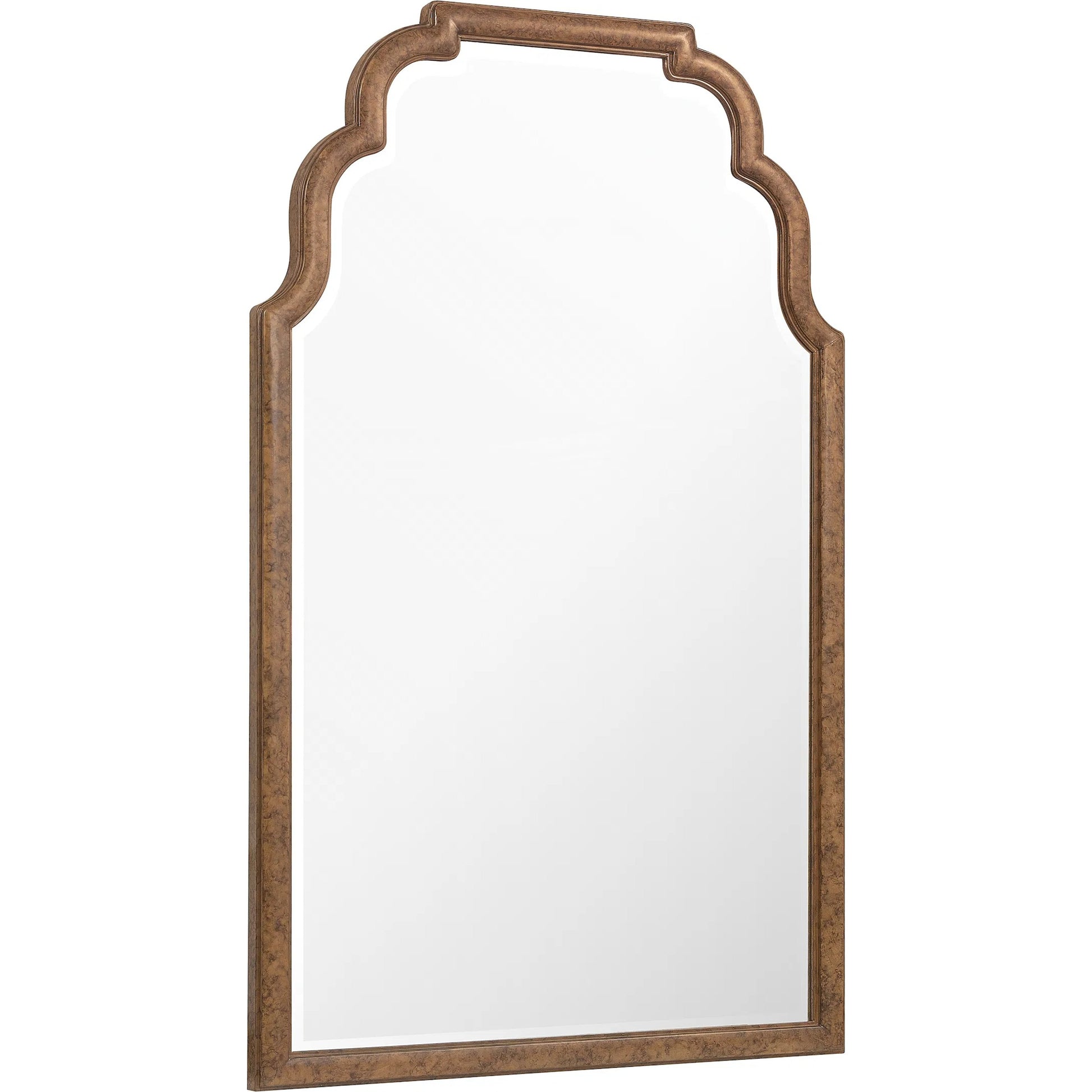 Archives Tall Mirror by Hooker Furniture in medium wood and mottled amber. Made from wood, mirror in a traditional style.