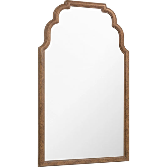 Archives Tall Mirror by Hooker Furniture in medium wood and mottled amber. Made from wood, mirror in a traditional style.