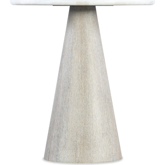 Modern Mood Round Accent Table by Hooker Furniture. Made from marble, resin in a modern style.