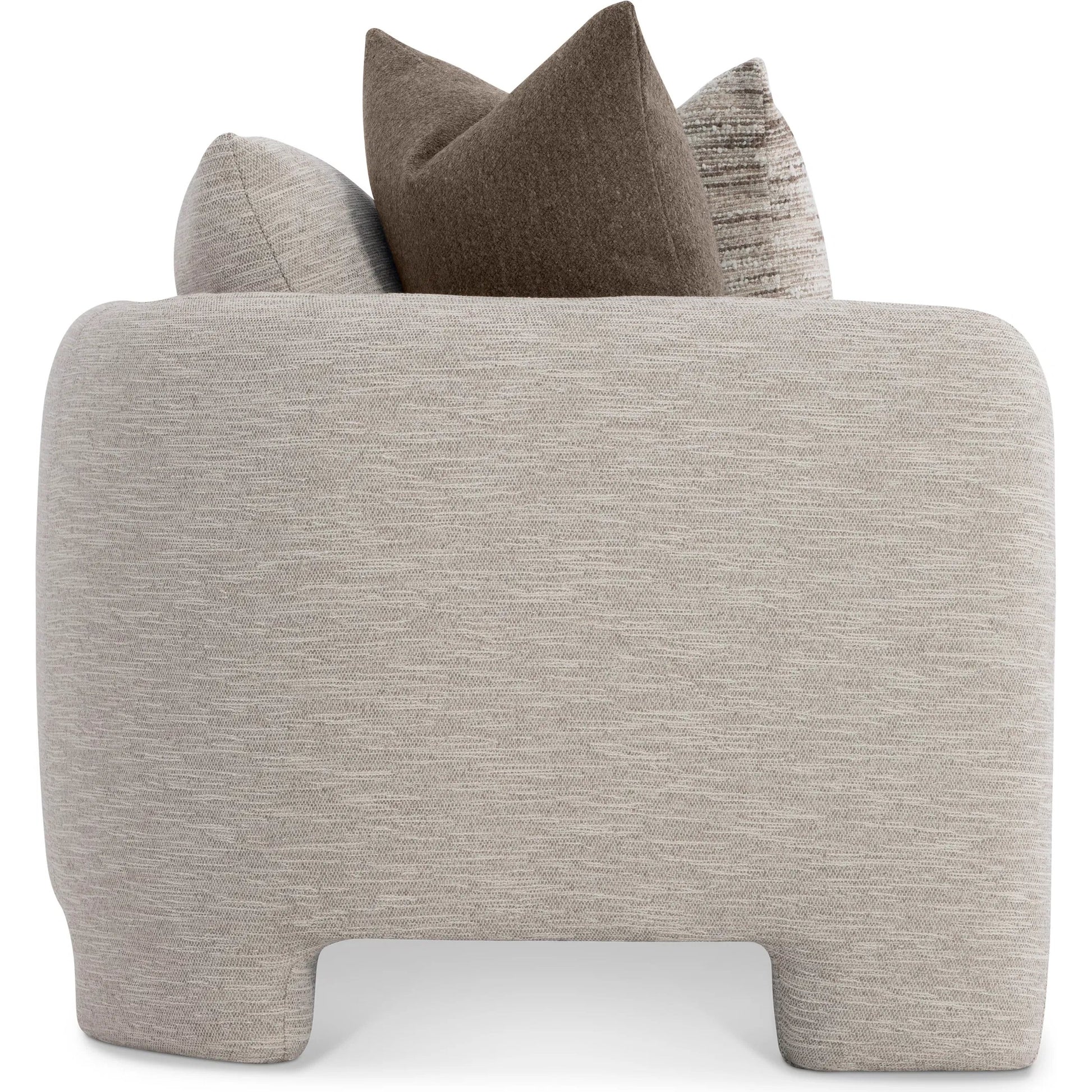 Rowan Fabric Sofa by Bernhardt in beige. Made from fabric in a unique style.
