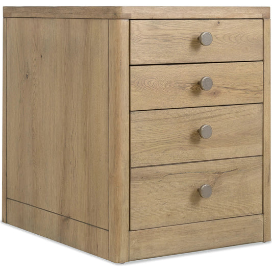 Kalamazoo Mobile File by Hooker Furniture in medium wood and aged oak. Made from white oak veneers in a unique style.