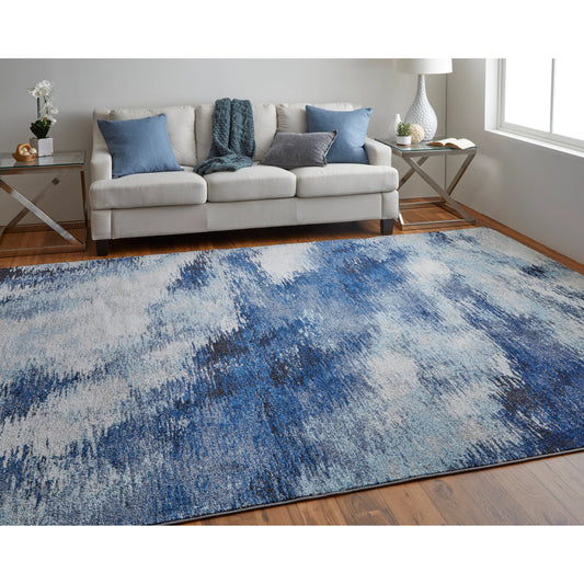 Edgemont Rug - 39ITF by Feizy in blue, ivory. Made from polypropylene, polyester in a unique style.