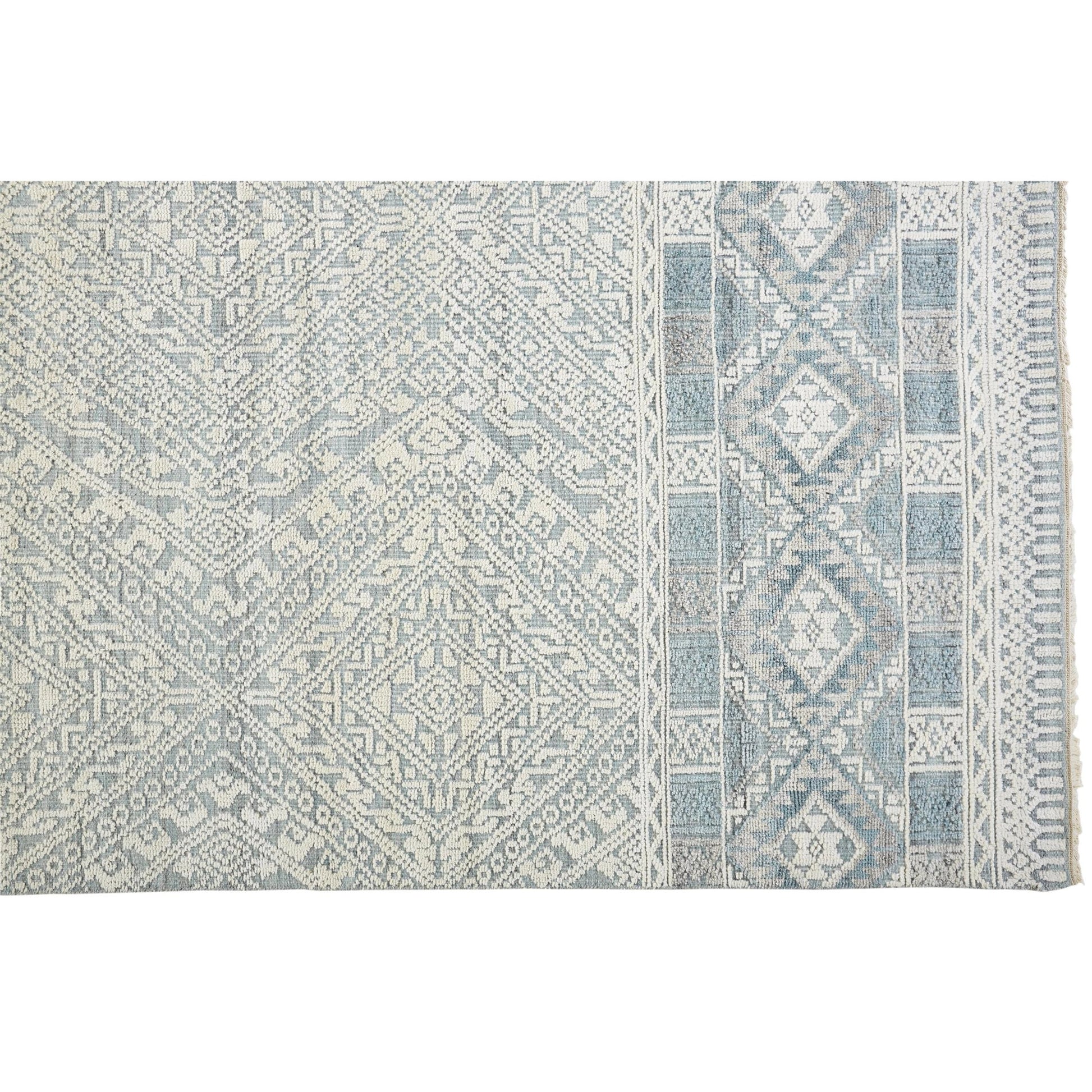 Payton Transitional Diamond Rug - 6495F by Feizy. Made from viscose, wool in a unique style.
