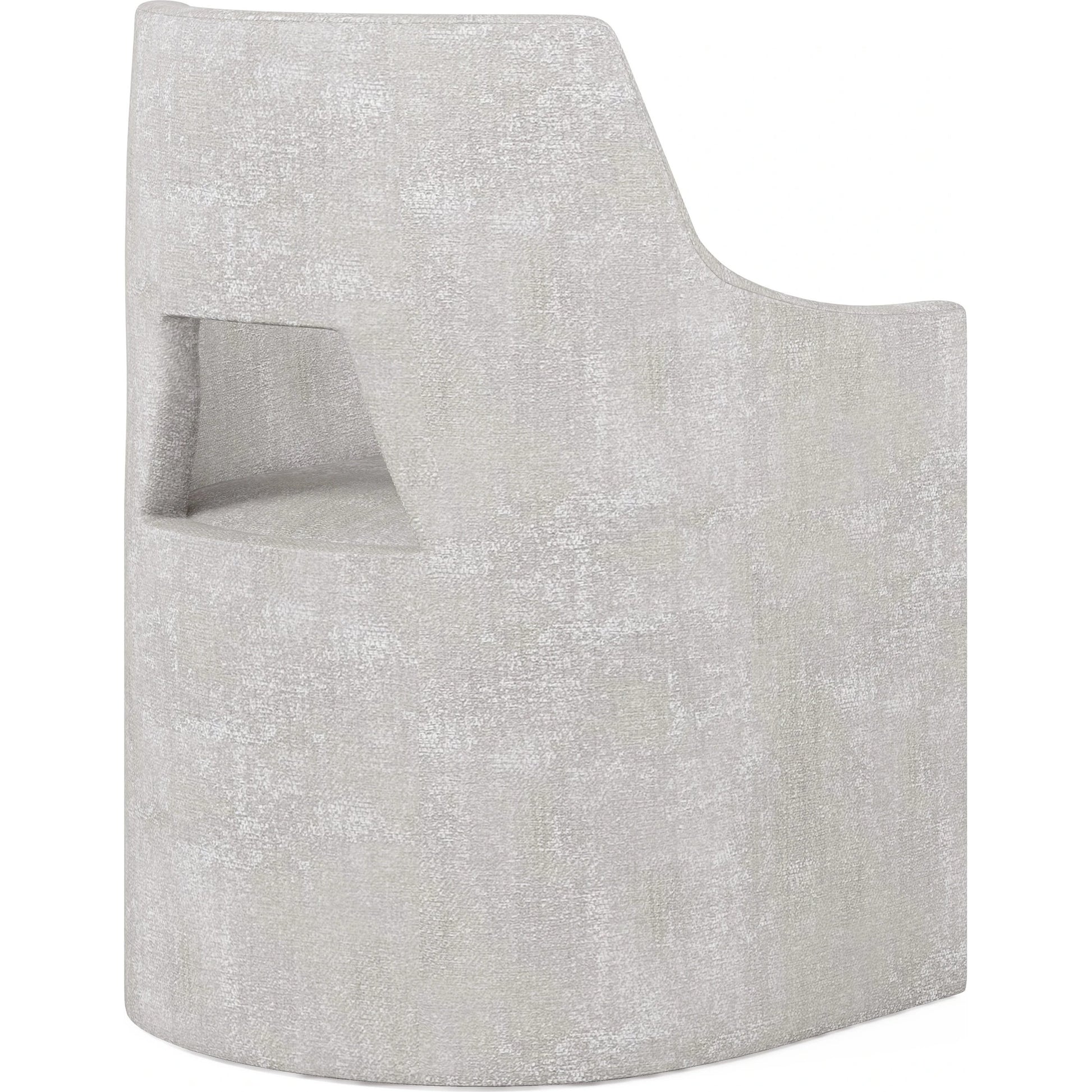 Mezzanine Host Chair by A.R.T. Furniture in dove gray. Made from parawood, poplar solids, foam, fabric in a modern style.