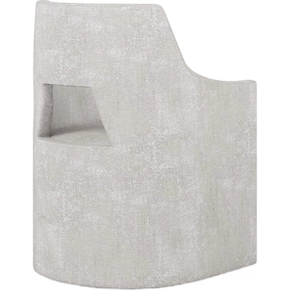 Mezzanine Host Chair by A.R.T. Furniture in dove gray. Made from parawood, poplar solids, foam, fabric in a modern style.