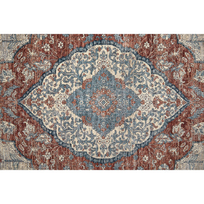 Marquette Transitional Rug - 39GRF by Feizy in gray, red, blue. Made from unique in a unique style.