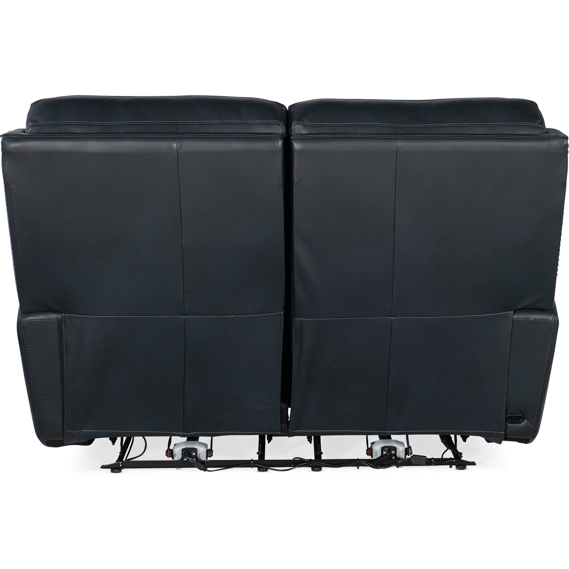Ruthe Zero Gravity Power Recline Loveseat by Hooker Furniture. Made from leather in a traditional style.