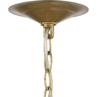Lark 6-Light Chandelier by Lumanity in brass. Made from iron, crystal in a modern style.