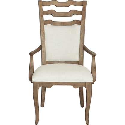 Weston Hills Upholstered Arm Chairs by Pulaski Furniture in flax seed. Made from hardwood solids, hickory veneers in a traditional style.