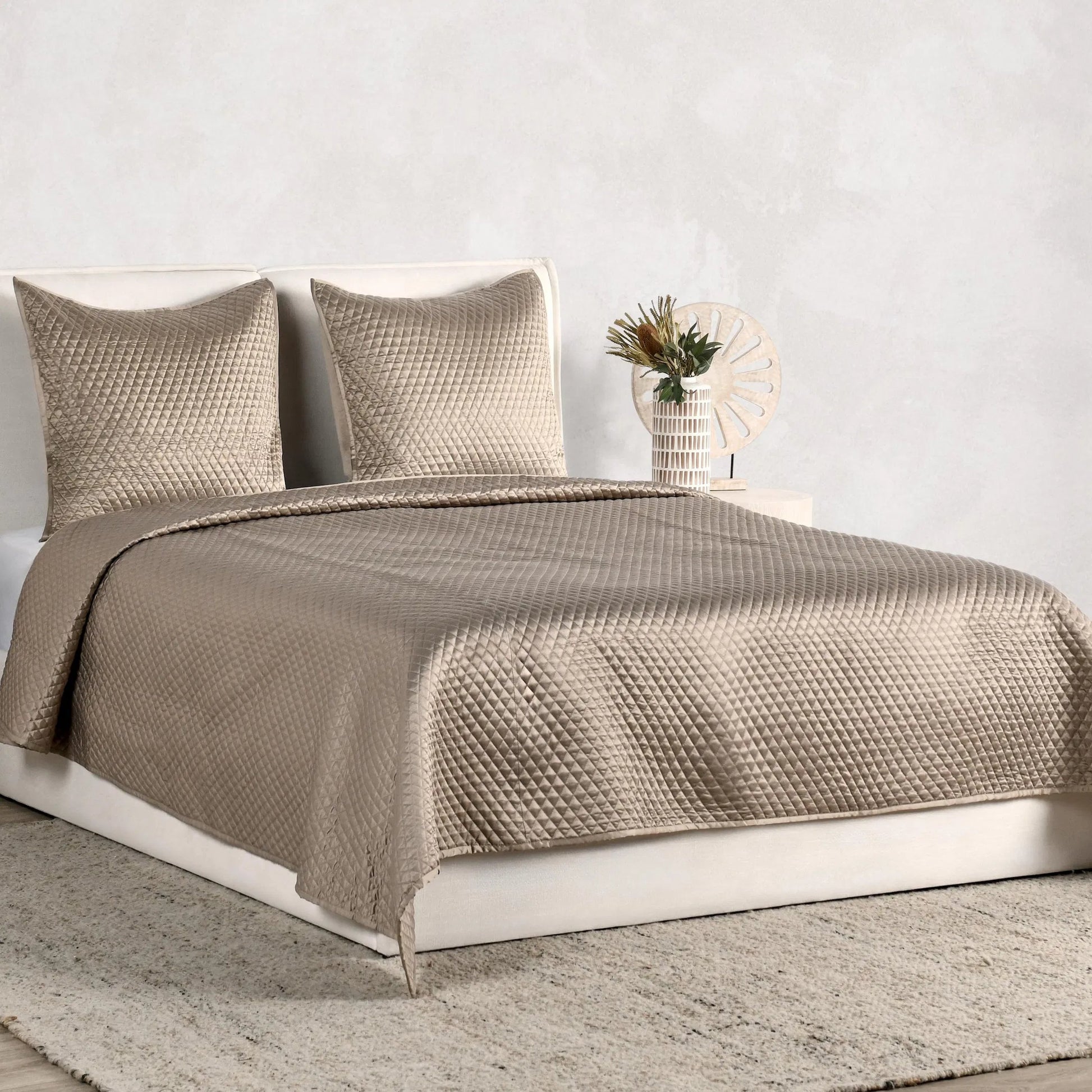 Winthrop 100% Sateen Euro Sham by Villa by Classic Home. Made from 100% matte poly sateen front in a transitional style.