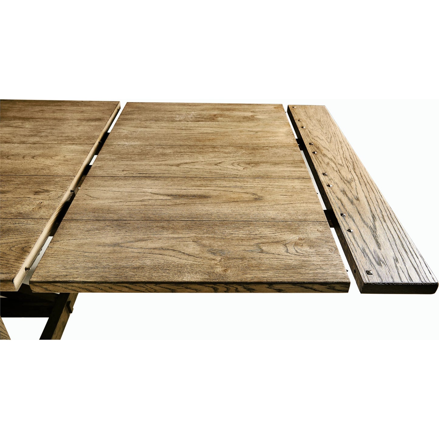 012 SI-2186311 | Closeup | Timeless Sidereal French Laundry Dining Table 125" by Jonathan Charles. Made from oak in a modern style.