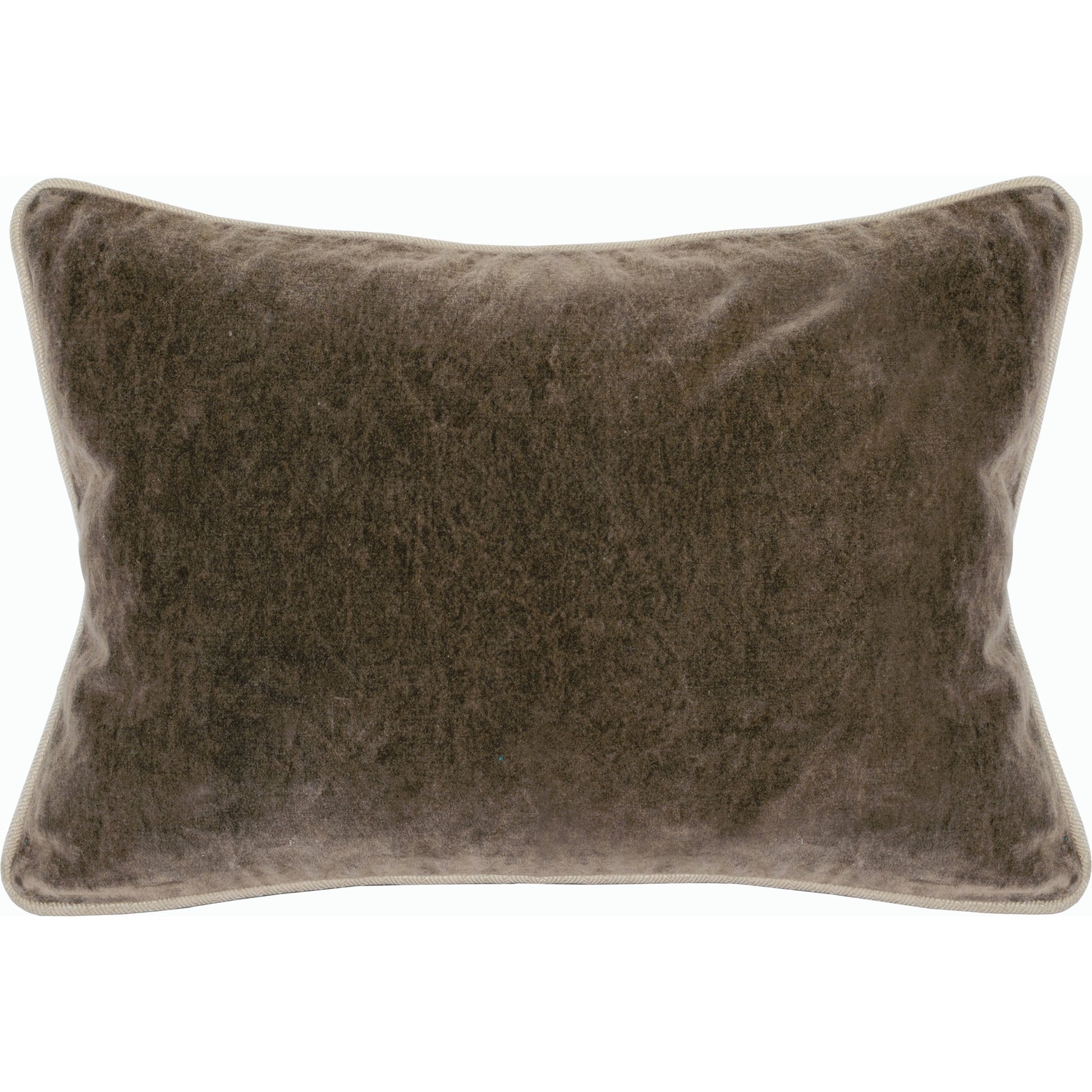 Harriet Velvet Throw Pillow, Brown by Villa by Classic Home. Made from 100% cotton velvet in a modern style.
