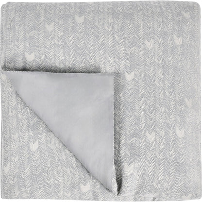 Lana 100% Cotton Gray Embroidered Duvet by Villa by Classic Home in gray. Made from 100% cotton in a transitional style.