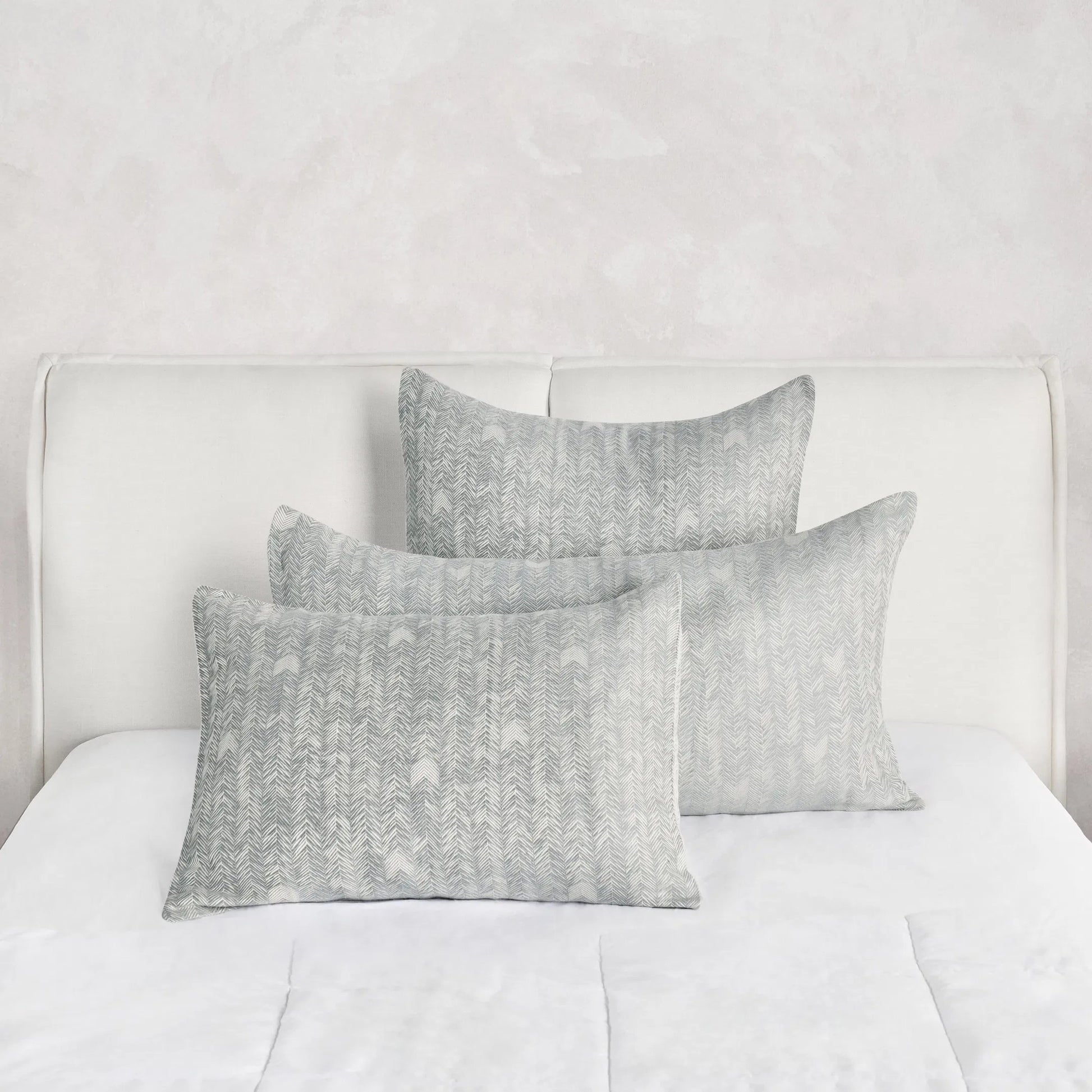 Lana 100% Cotton Gray Embroidered Pillow by Villa by Classic Home in gray. Made from 100% cotton in a transitional style.