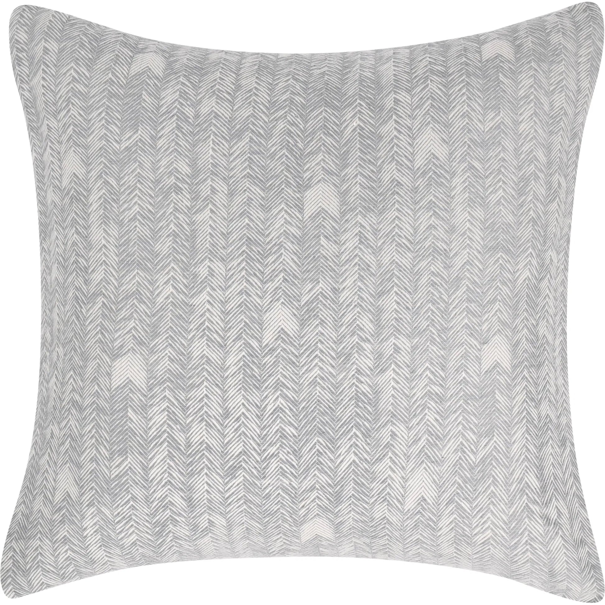 Lana 100% Cotton Gray Embroidered Pillow by Villa by Classic Home in gray. Made from 100% cotton in a transitional style.