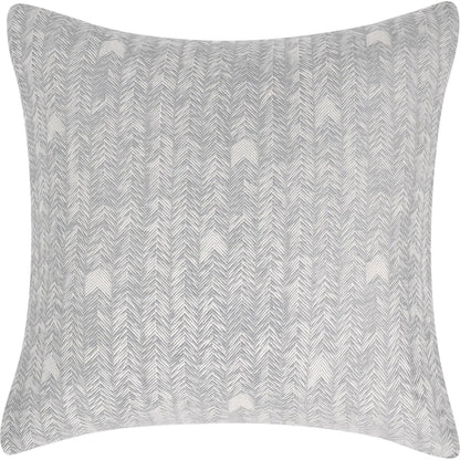 Lana 100% Cotton Gray Embroidered Pillow by Villa by Classic Home in gray. Made from 100% cotton in a transitional style.
