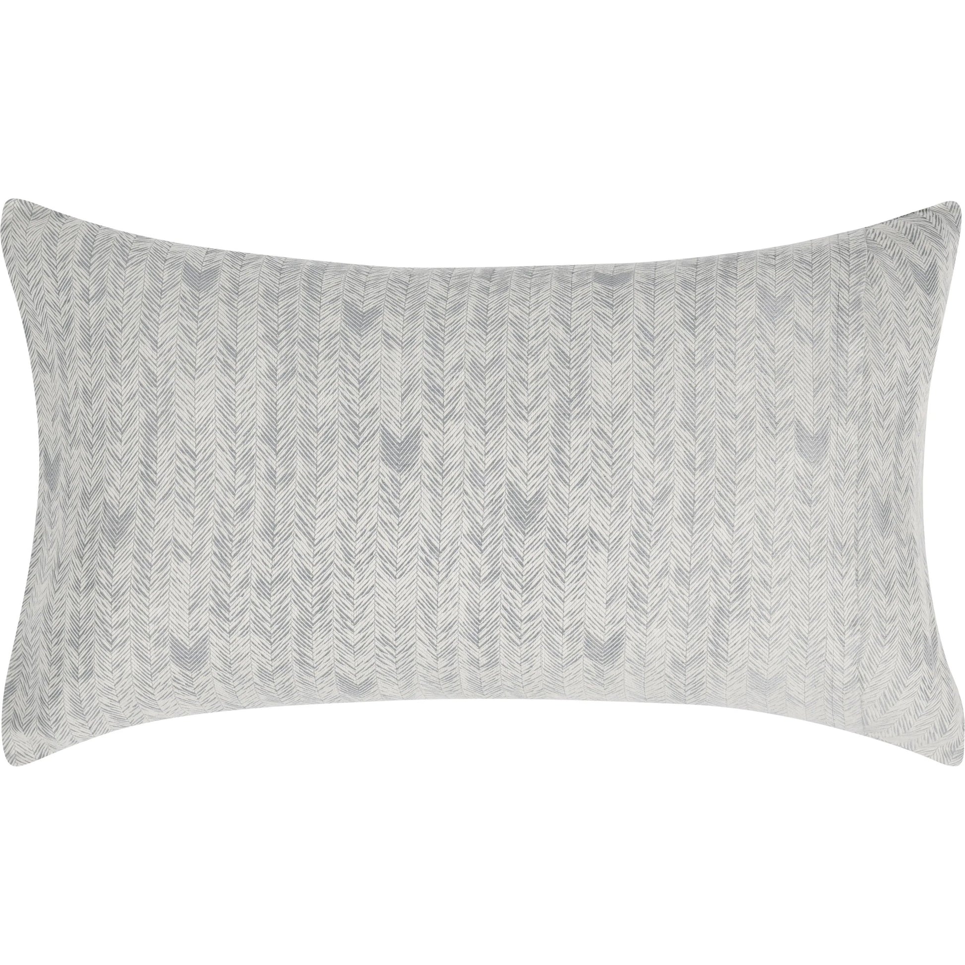 Lana 100% Cotton Gray Embroidered Pillow by Villa by Classic Home in gray. Made from 100% cotton in a transitional style.