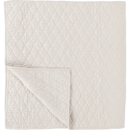 Lana 100% Cotton Quilt by Villa by Classic Home in ivory. Made from 100% textured cotton in a unique style.