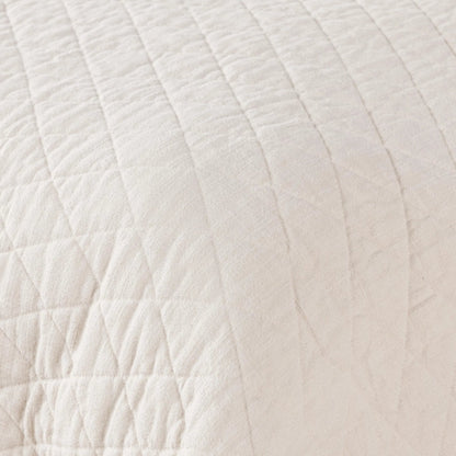 Lana 100% Cotton Quilt by Villa by Classic Home in ivory. Made from 100% textured cotton in a unique style.