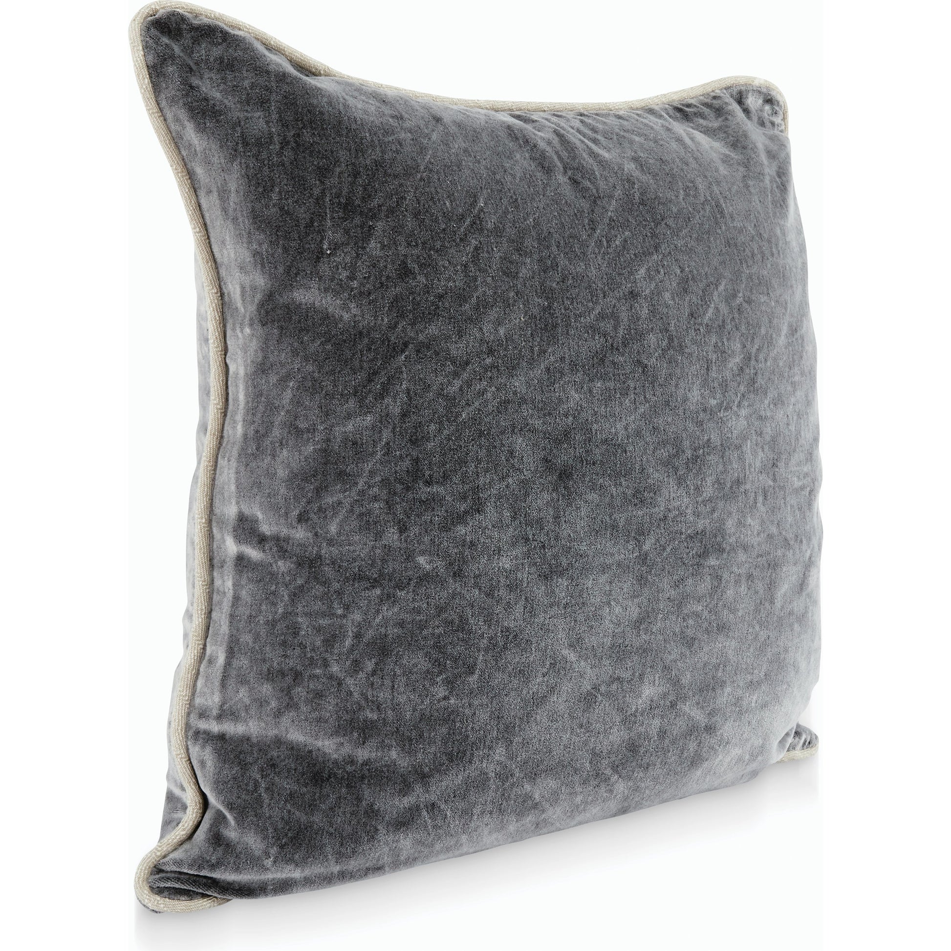 Harriet Velvet Throw Pillow, Brown by Villa by Classic Home. Made from 100% cotton velvet in a modern style.