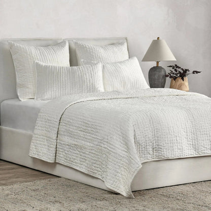 Dimitry 100% Rayon Velvet Bay Quilt by Villa by Classic Home. Made from unique in a modern style.