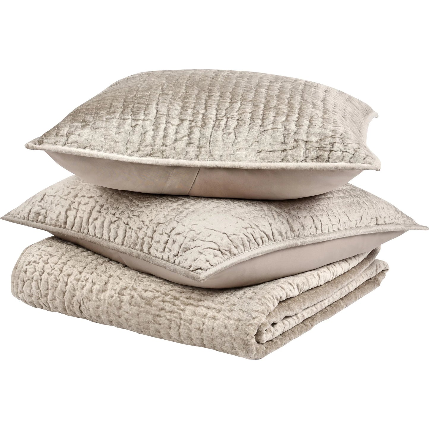 006 SI-2355314 | Additional Silo | Dimitry Velvet Fabric Quilt by Villa by Classic Home. Made from front: 100% rayon velvet, back: 100% solid cotton sateen back in a modern style.