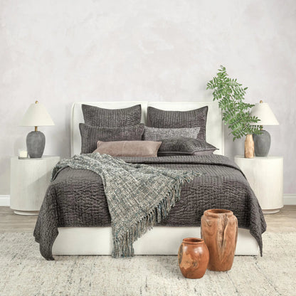 Dimitry 100% Rayon Velvet Bay Quilt by Villa by Classic Home. Made from unique in a modern style.