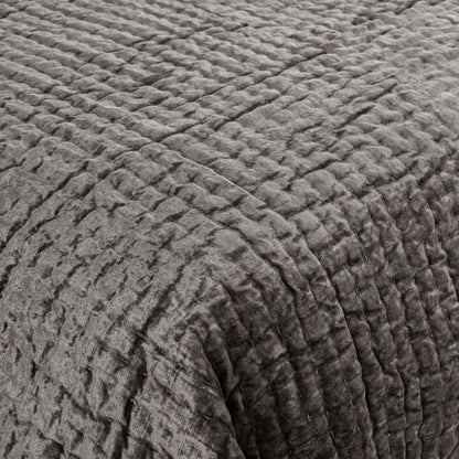 Dimitry 100% Rayon Velvet Bay Quilt by Villa by Classic Home. Made from unique in a modern style.