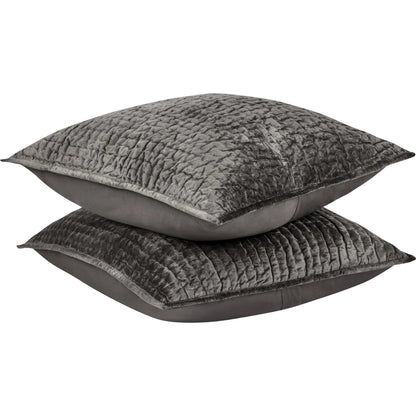 Dimitry 100% Rayon Velvet Euro Sham by Villa by Classic Home. Made from front: 100% rayon velvet; back: 100% solid cotton back in a modern style.