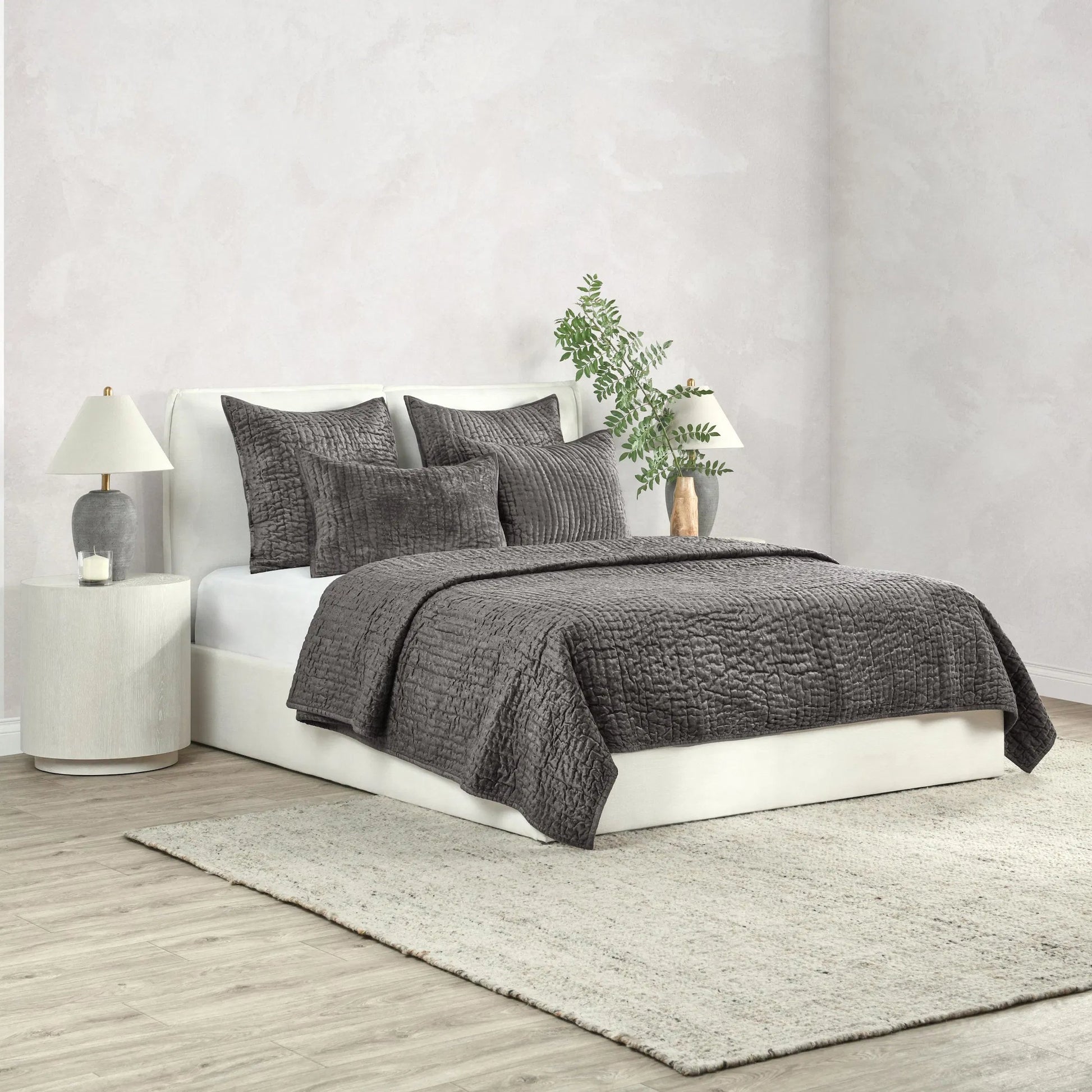 Dimitry 100% Rayon Velvet Euro Sham by Villa by Classic Home. Made from front: 100% rayon velvet; back: 100% solid cotton back in a modern style.