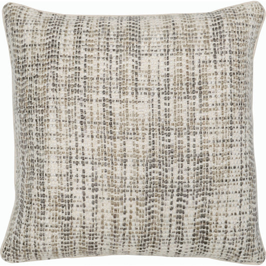 Baxter Woven Throw Pillow, Natural by Villa by Classic Home in ivory, natural. Made from viscose linen blend (50% linen 50% viscose) in a modern style.