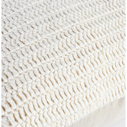 Marcie Knitted Throw Pillow by Villa by Classic Home. Made from 100% belgian flax linen in a modern style.