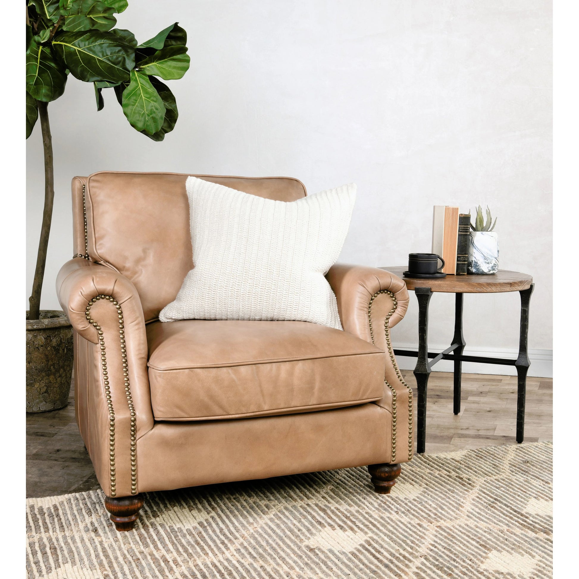 Marcie Knitted Throw Pillow by Villa by Classic Home. Made from 100% belgian flax linen in a modern style.