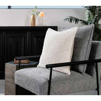 Marcie Knitted Throw Pillow by Villa by Classic Home. Made from 100% belgian flax linen in a modern style.