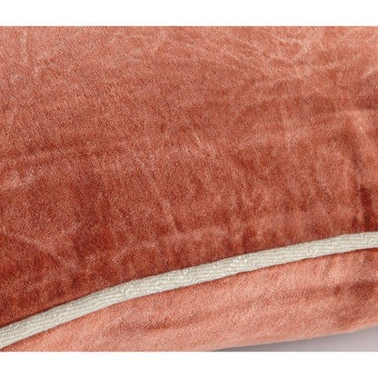Harriet Velvet Throw Pillow, Brown by Villa by Classic Home. Made from 100% cotton velvet in a modern style.