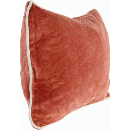 Harriet Velvet Throw Pillow, Brown by Villa by Classic Home. Made from 100% cotton velvet in a modern style.