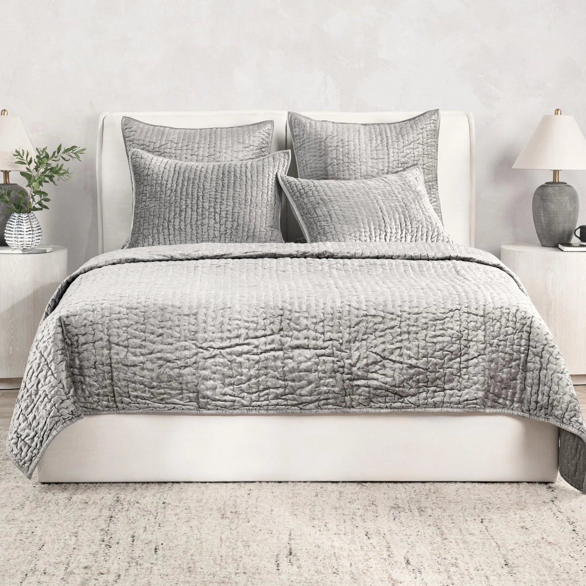 Dimitry 100% Rayon Velvet Bay Quilt by Villa by Classic Home. Made from unique in a modern style.