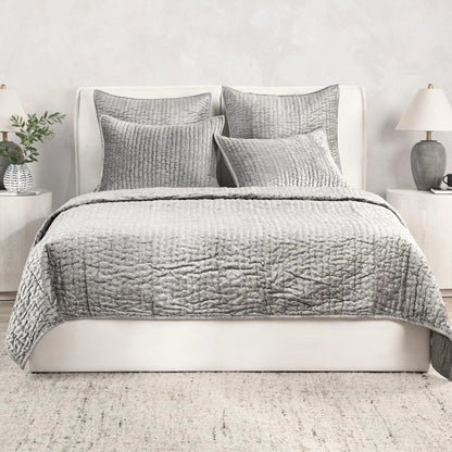 Dimitry 100% Rayon Velvet Bay Quilt by Villa by Classic Home. Made from unique in a modern style.