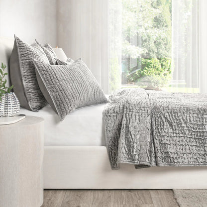 Dimitry 100% Rayon Velvet Bay Quilt by Villa by Classic Home. Made from unique in a modern style.