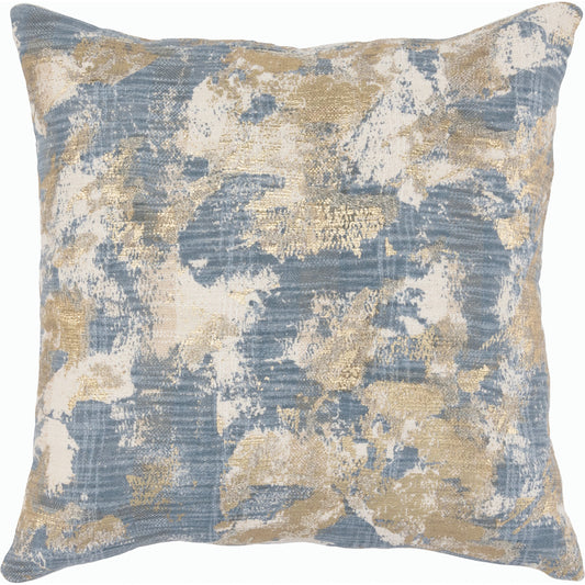 Lucia Embroidered Throw Pillow by Villa by Classic Home in blue, multicolor. Made from 88% cotton, 12% poly in a modern style.