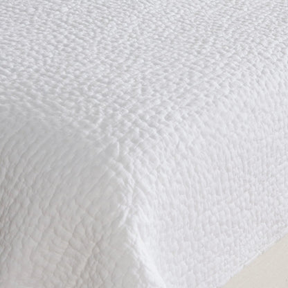 Danica 100% Cotton Quilt by Villa by Classic Home in white. Made from 100% cotton voile 100% cotton fill in a unique style.