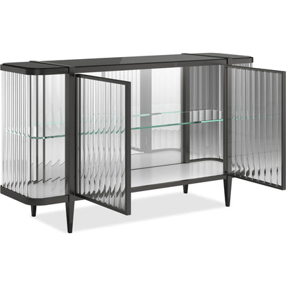 Stop and Stare Console by Caracole. Made from metal, glass, acrylic in a unique style.
