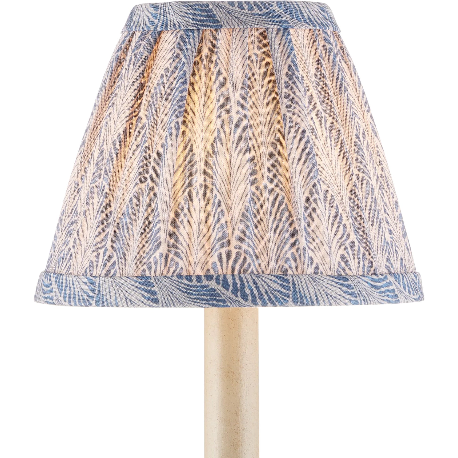 Plume Tapered Chandelier Shade by Currey and Company. Made from cotton in a cottage & farmhouse style.