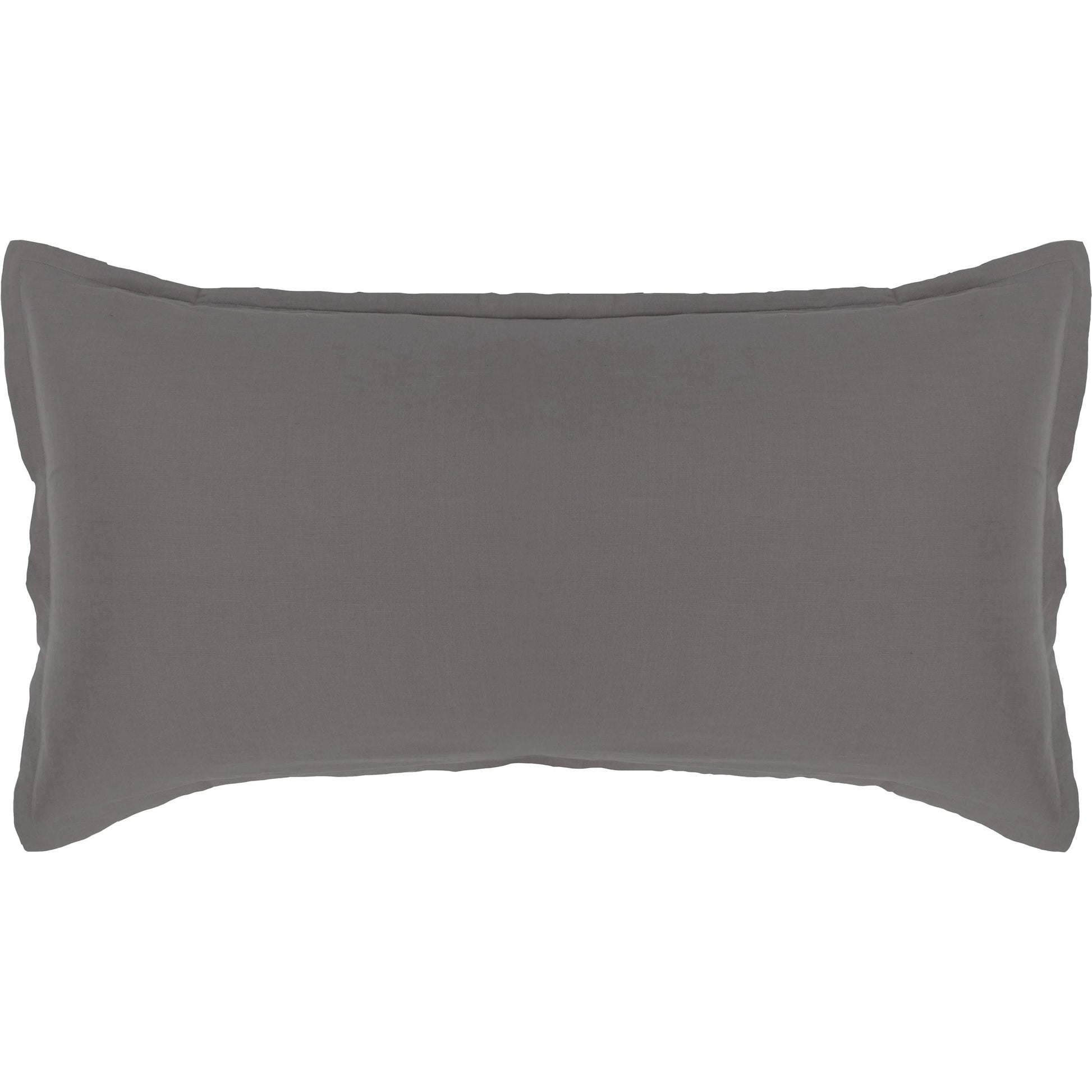 Arcadia Linen Throw Pillow by Villa by Classic Home in gray. Made from cotton linen blend in a unique style.