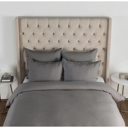Arcadia Linen Throw Pillow by Villa by Classic Home in gray. Made from cotton linen blend in a unique style.