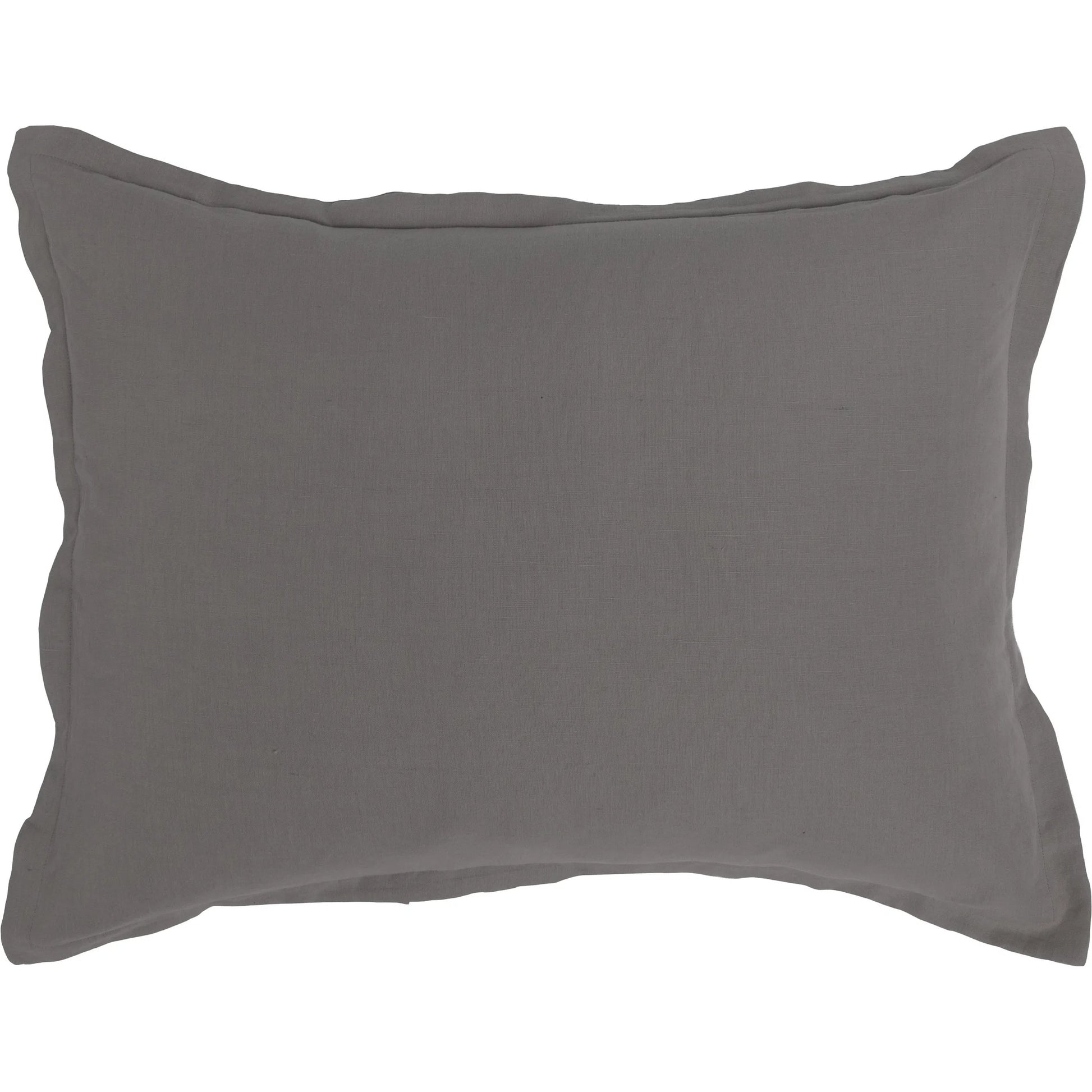 Arcadia Linen Throw Pillow by Villa by Classic Home in gray. Made from cotton linen blend in a unique style.