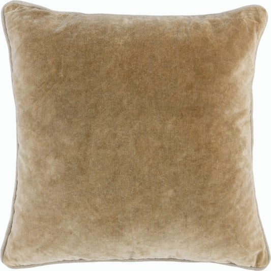 Harriet Velvet Throw Pillow, Brown by Villa by Classic Home. Made from 100% cotton velvet in a modern style.